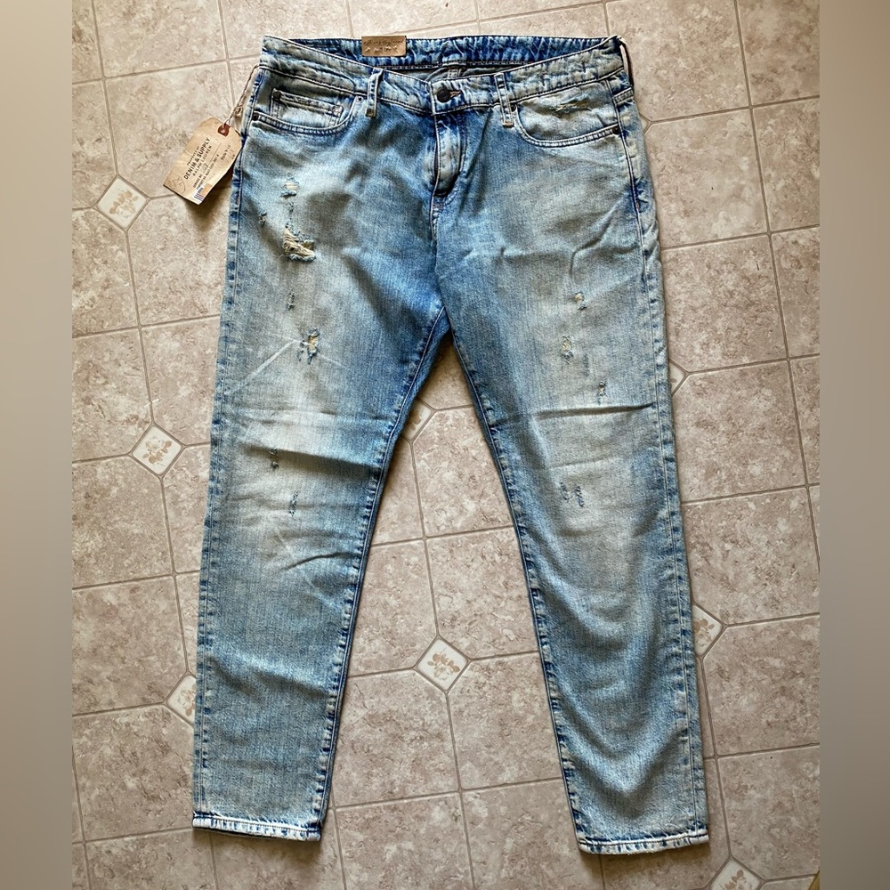 Ralph Lauren Denim & Supply distressed skinny boyfriend jeans